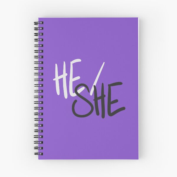 Item preview, HE/SHE, v5, grey/purple designed and sold by Skyler Orion X.