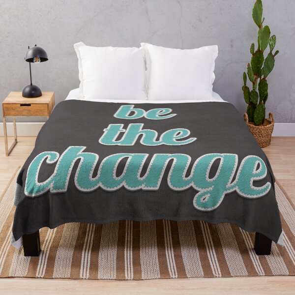 Item preview, Be The Change Gandhi Quote designed and sold by MotivationFlow.