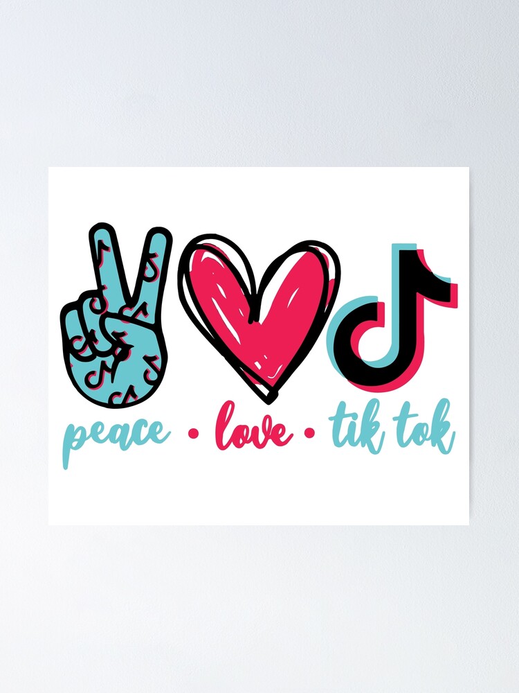 Free Free 194 Sublimation Peace Love Tik Tok Svg SVG PNG EPS DXF File