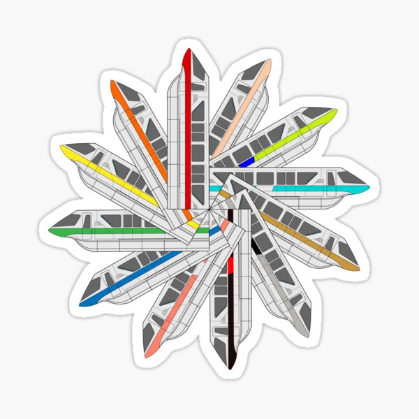 Monorail Color Wheel Sticker