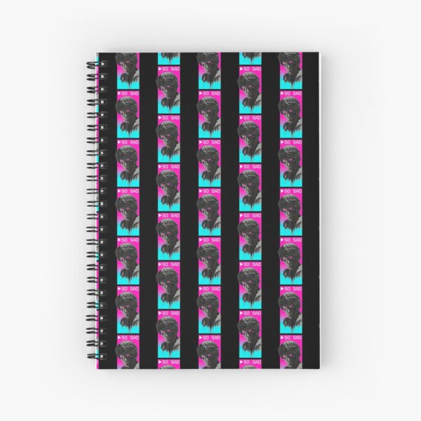 So Sad Aesthetic Vaporwave Ancient Greek Statue Sad Face Design Spiral Notebook By D C Designs 