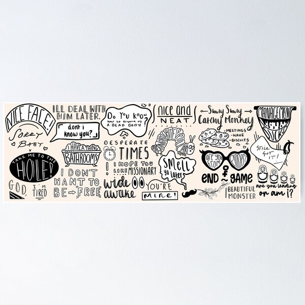 Item preview, Killing Eve Series Episode Titles Horizontal  designed and sold by Royal Red Panda.