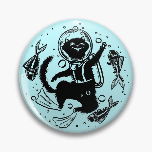 Item preview, Scubacat, Scuba Diving Cat Design designed and sold by joykolitsky.