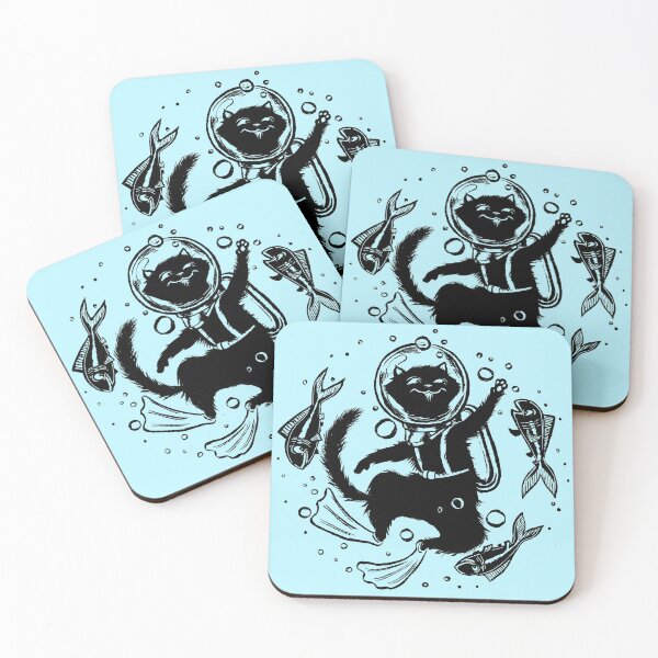 Item preview, Scubacat, Scuba Diving Cat Design designed and sold by joykolitsky.