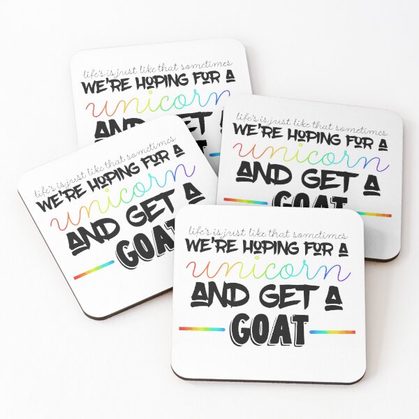 Item preview, Somethings it’s just like that sometimes, we’re hoping for a unicorn and get a goat designed and sold by savannahnoel.
