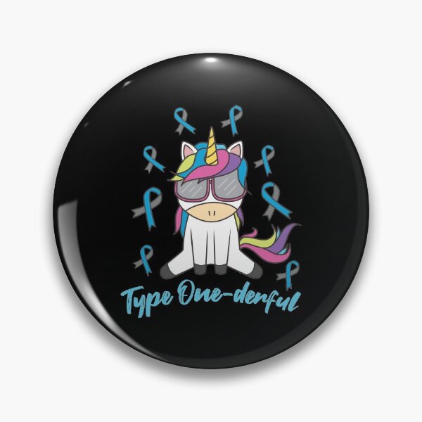 Item preview, Type 1 Diabetes T1D Type One-Derful Awareness Unicorn  designed and sold by JessieJune.