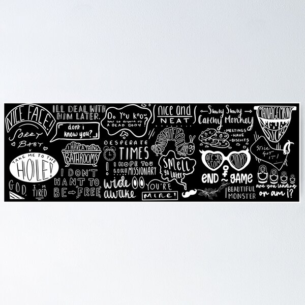 Item preview, Killing Eve Series Episode Titles Horizontal  designed and sold by Royal Red Panda.