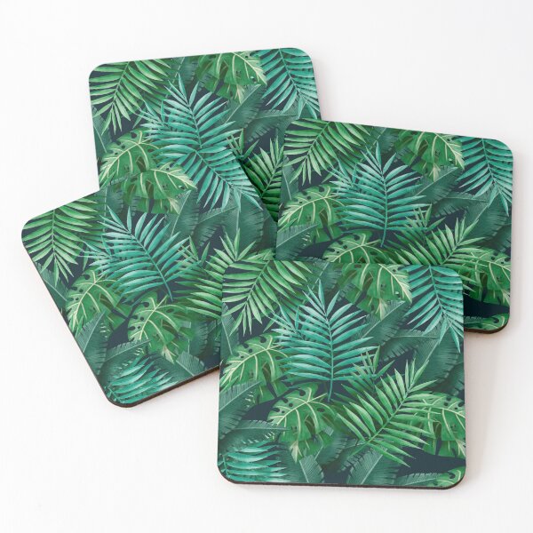 Item preview, Large tropical green leaves background designed and sold by JullBidukha.