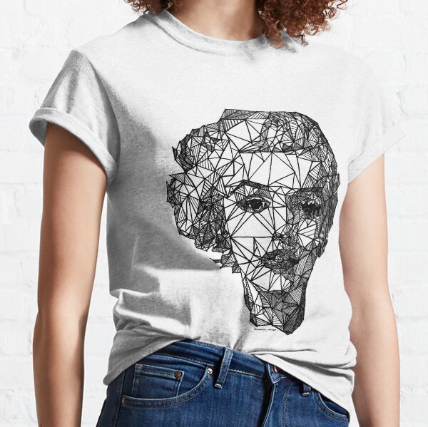 Marilyn Monroe bosquejado a mano Camiseta clásica
