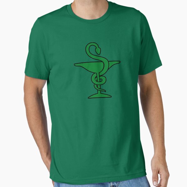 Vista previa del artículo con la obra «Caduceo farmacéutico serpiente», diseñado y vendido por huggymauve.
