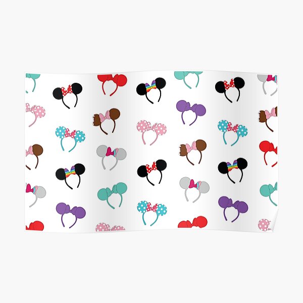 Mouse Ears Pattern Poster