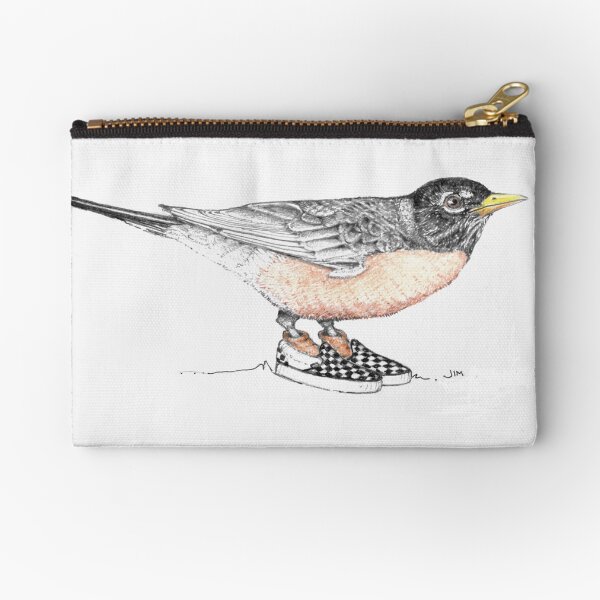 Item preview, Robin in checkered sneakers designed and sold by JimsBirds.
