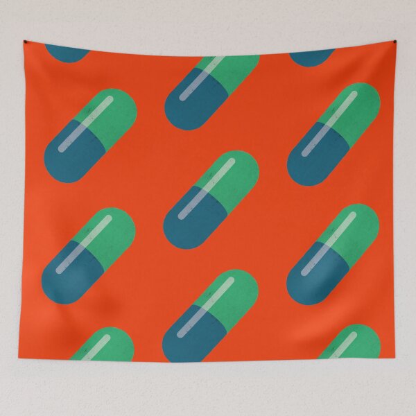 Item preview, Giant Blue & Green Pill designed and sold by SOMA APPAREL.