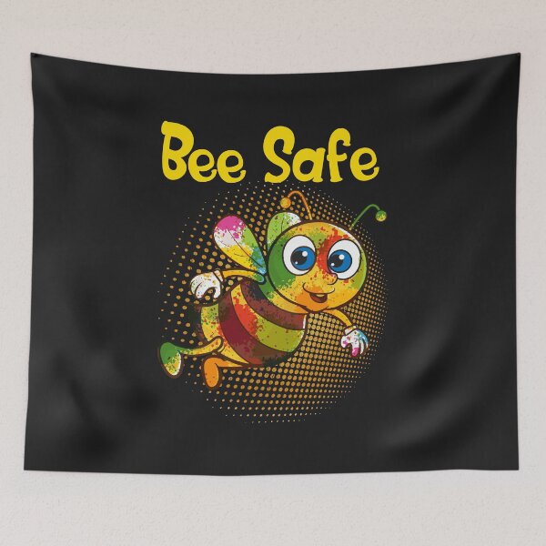 Item preview, Bee Safe Quote Bee Safe Beekeeper Beekeeping  designed and sold by KatesFunnyArt.