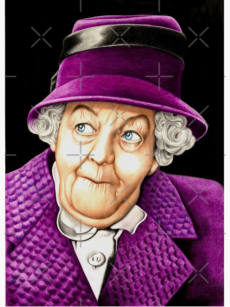 Margaret Rutherford plays Miss Jane Marple | Art Board Print