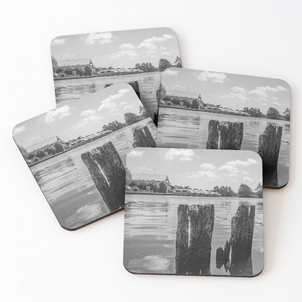 Item preview, Wooden mooring posts on the River Bure in Horning, Norfolk designed and sold by yackers1.