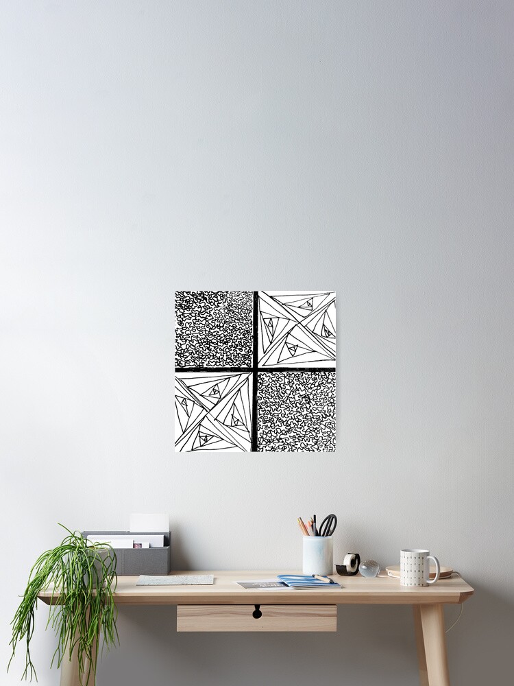 Thumbnail 2 of 3, Poster, Checkered Pattern designed and sold by SenecaShaye.