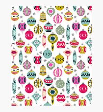 Ornaments - White by Andrea Lauren Photographic Print