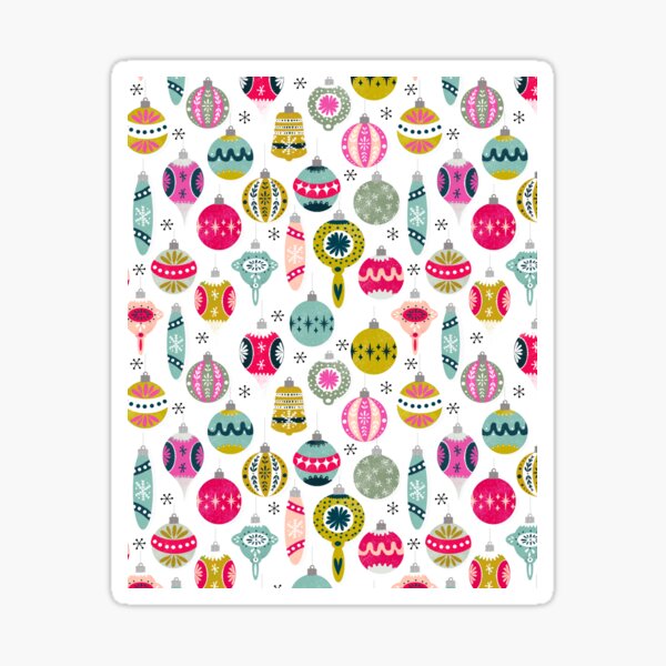 Ornaments - White by Andrea Lauren Sticker