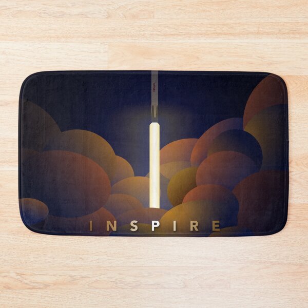 Item preview, SpaceX NASA Crew Dragon Launch Print - Inspire: A Digital Illustration designed and sold by Rocket Shop Creative.