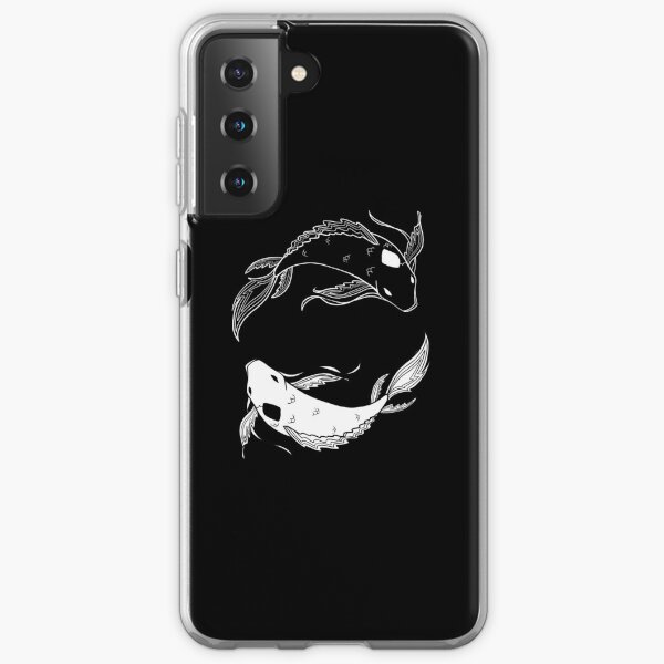 white on black spirit fish atla Samsung Galaxy Soft Case