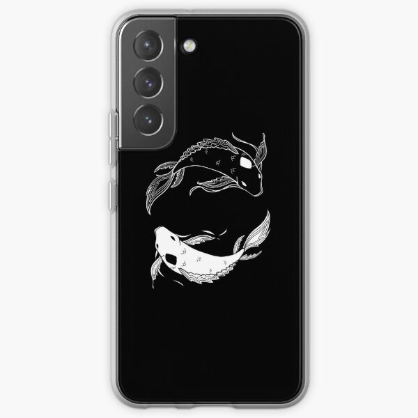 white on black spirit fish atla Samsung Galaxy Soft Case