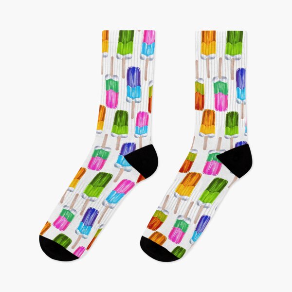 Item preview, Multicolor ice cream on a white background. designed and sold by Colibri77.