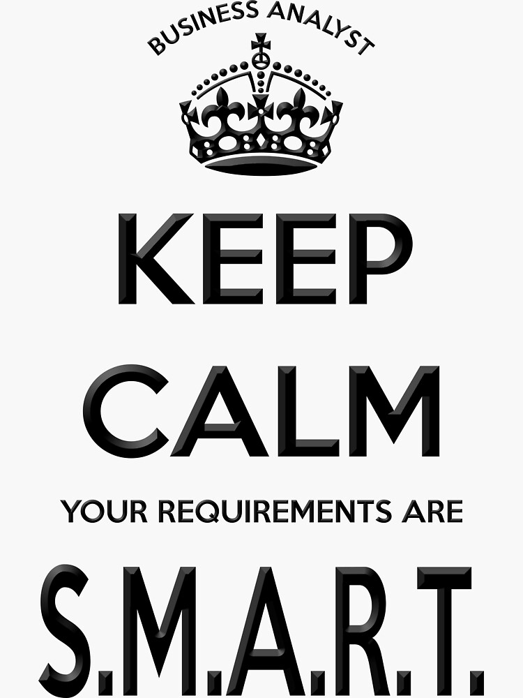 "Business Analyst Requirements" Sticker by benandfreya Redbubble