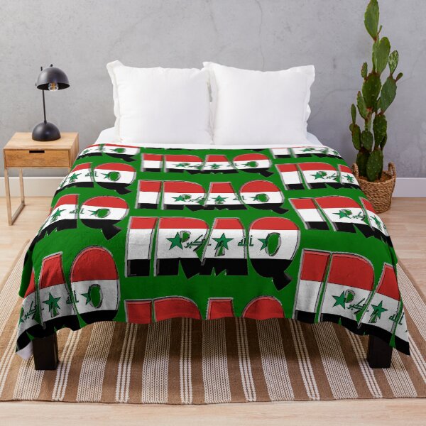 Item preview, Iraq Font With Iraqi Flag designed and sold by Havocgirl.