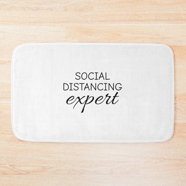Item preview, Social Distancing Expert, Introvert, homebody, sarcastic designed and sold by Minimalist Quotes and Sayings.