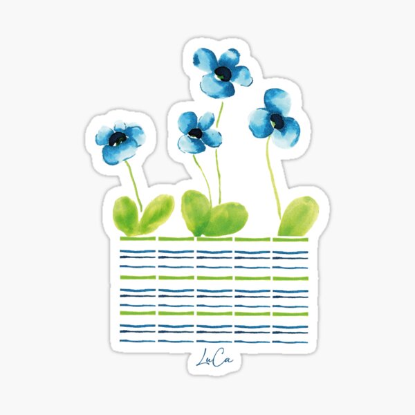 Bluish and fresh! Sticker