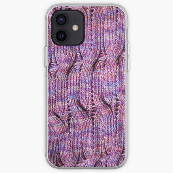 Onda Viola knitted cables and lace iPhone Soft Case
