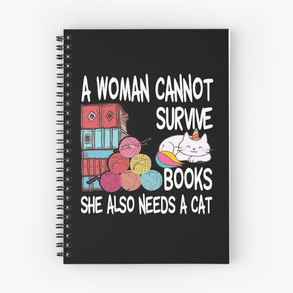 Item preview, A Woman Cannot Survive On Books Alone She Also Needs a Cat  designed and sold by MG STORE.