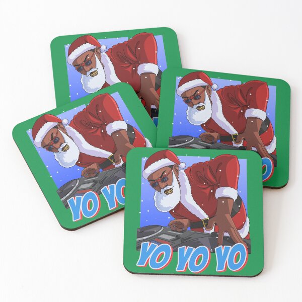 Item preview, Hip hop Black Santa Claus Christmas DJ designed and sold by Nosek1ng.