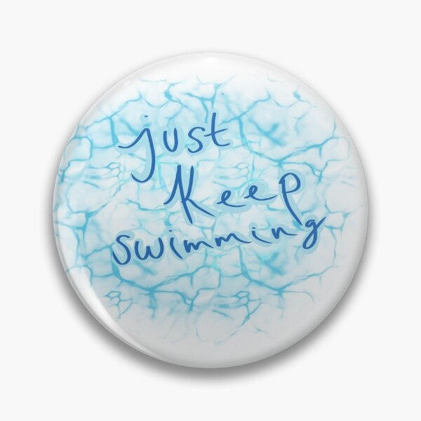 Item preview, just keep swimming print  designed and sold by Alli ML.