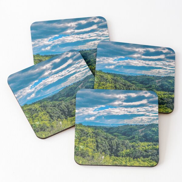Item preview, Quindio Armenia Colombia Nature Green Blue Sky Mountain Wall Art, Home Decor, Phone Case, Mask designed and sold by TheGreekGuy.