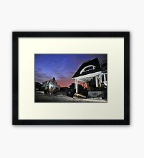 Hurricane Sandy in Bel Harbor, NY - Blackout days Framed Print