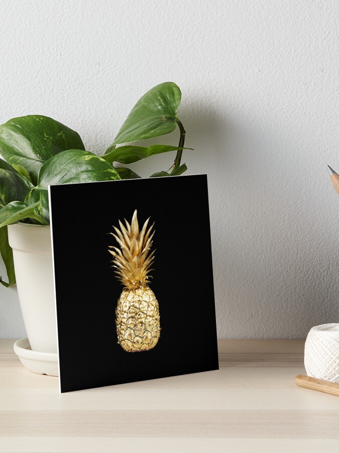 Minimalist White Gold Painted Pineapple Cutting Board by Simple Luxe by  Nature Magick