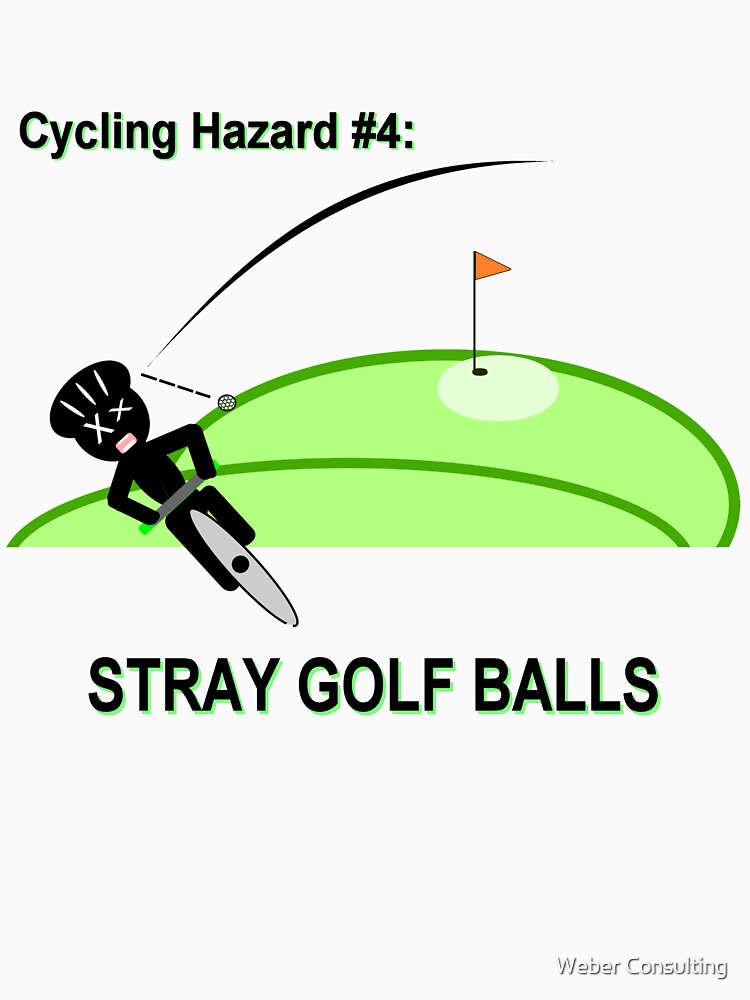 Cycling Hazards - Stray Golf Balls by HalfNote5