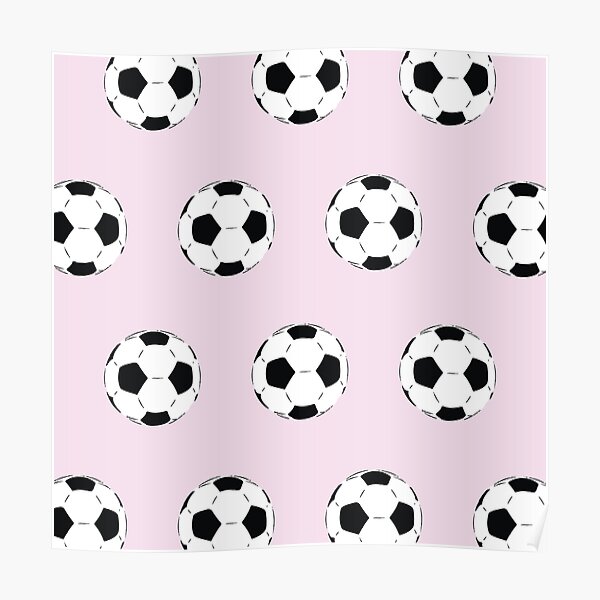 Pink Soccer Balls On Light Pink Pink Soccer Balls On Light Pink