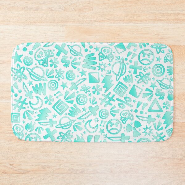 Item preview, Random Doodles Teal designed and sold by Batts Clay.