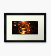 Hurricane Sandy in Brooklyn NY - 11pm, October 29, 2012 Framed Print