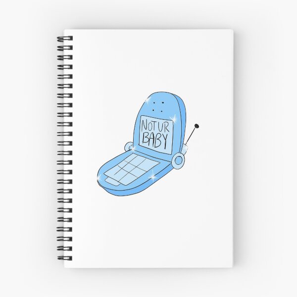 Item preview, Not Ur Baby Flip Phone (blue) designed and sold by gross-girl99.