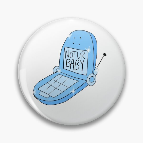 Item preview, Not Ur Baby Flip Phone (blue) designed and sold by gross-girl99.