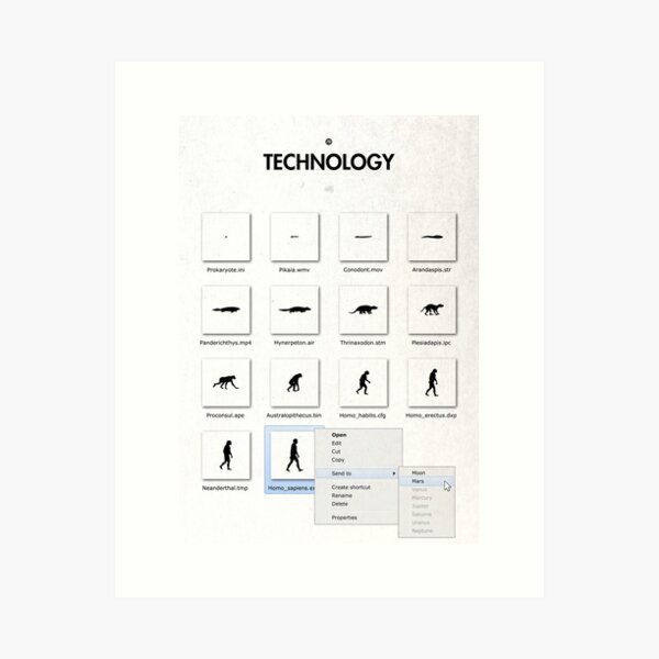99 Steps of Progress - Technology Art Print