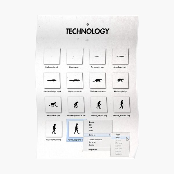 99 Steps of Progress - Technology Poster