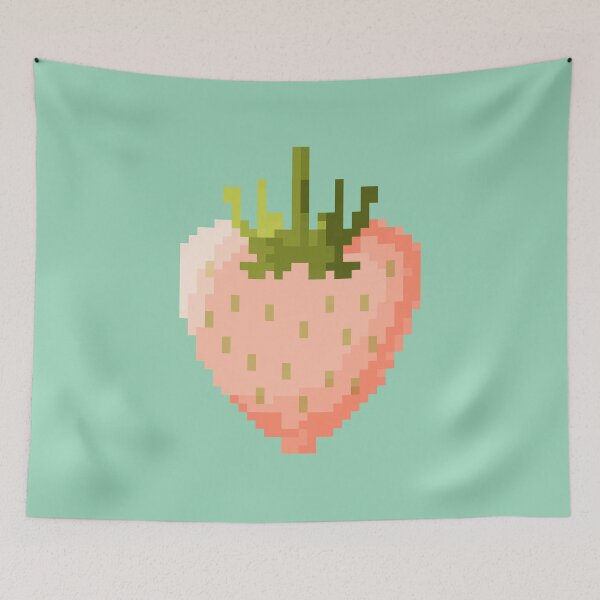Item preview, Pixelated strawberry designed and sold by Lorajean Gudmundsen.