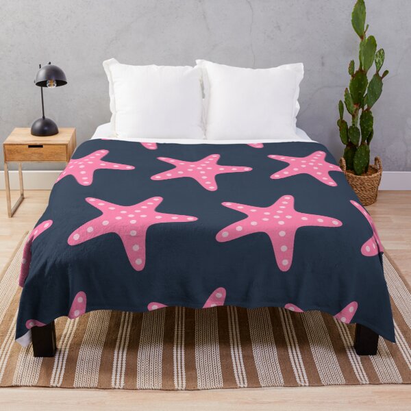 Item preview, Pink Starfish On Navy designed and sold by SharksOnShore.