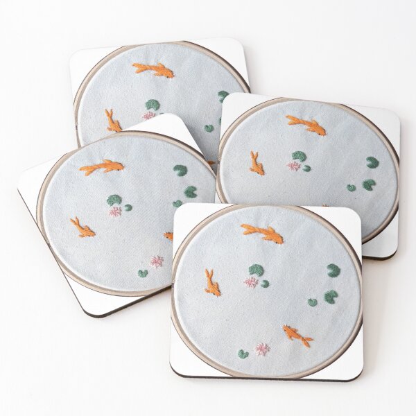 Item preview, Koi Pond Embroidery designed and sold by lizziewood544.