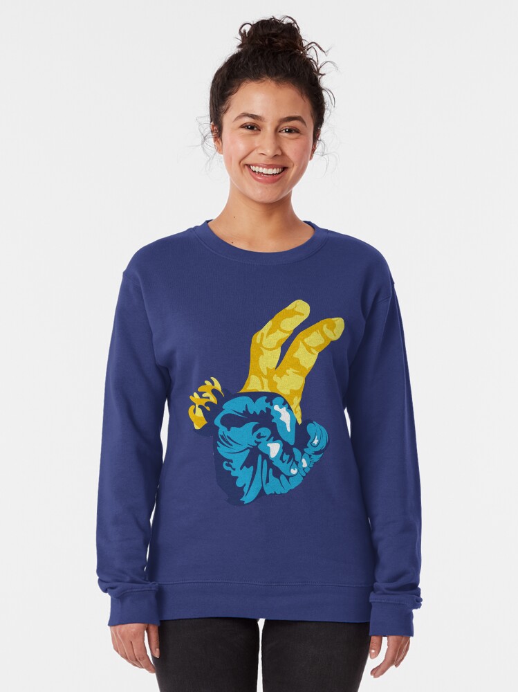 Alternate view of Nudibranch Hand Signal Pullover Sweatshirt